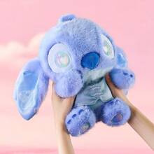 Miniso 1个史迪奇系列新款中国风梦幻坐姿史迪奇毛绒玩偶（甜香） - 巧妙融入中国新元素，散发甜香，在客厅展现独特风格 - 藍色 - 查看 3