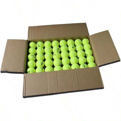 Magicorange Tennis Balls 120 Pack Bulk Tennis Balls Prurel Tennis Ball Pet Dog Playing Balls Good For Beginner Training Ball