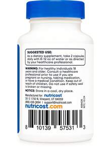 Nutricost Uridine Monophosphate 60 Capsules, 600 Mg Per Serving - Vegan, 30 Servings - 其他 - 查看 4