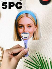 Abridor de botellas con diseño personalizado de rostro, abridor de botellas de cerveza, abridor de botellas con imán adjunto que se puede adherir al refrigerador. Sirve como un regalo decorativo para restaurantes, bares, fiestas y bodas, un regalo ideal para el Día del Padre, un imprescindible para bodas. Es multifuncional, altamente decorativo y reutilizable. - Multicolor - Ver 22