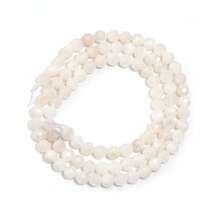 约90颗4毫米天然石雕珠，适合珠宝制作 - 包括粉晶 - DIY优雅手链项链 - 高品质珠宝配件，女士礼物 - 彩色 - 查看 22