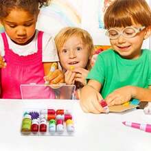 Naler Caja Organizadora de Plástico Transparente para Almacenamiento de Joyería Bisutería Cuentas Aretes Muestrario de Uñas, 3 Rejillas(default) - Multicolor - Ver 8