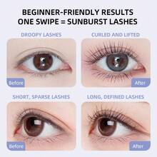 J.M.C.Y 女士防水纤长浓密睫毛膏，防晕染，卷翘，细刷头，持久配方 - 黑色 - 查看 7