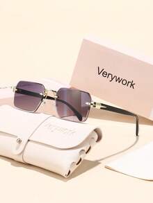 Verywork 1件装方形多色ins风优雅知性甜美优质品牌设计，适合户外、旅行、露营、夏季热带海滩度假、暑假、送礼、外出穿搭时尚配饰 - 彩色 - 查看 7