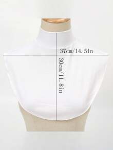 1pc Women Solid Sun Protection Casual Dickey Collar For Summer - White - View 5