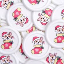 10 szt. samoprzylepnych naklejek z pieczęcią lakową z kolekcji świątecznej, nie wymagających podgrzewania, do ozdabiania zaproszeń na prezenty świąteczne i kopert, a także jako upominki na przyjęcia świąteczne i kartki okolicznościowe - Wielokolorowe - Zobacz 6