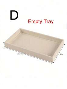 1/5pcs Beige Jewelry Tray, Empty Jewelry Tray, Ring Necklace Storage Tray, Rectangular Jewelry Organizer, Jewelry Display Tray, Drawer Divider Storage Tray, Small Item Storage And Organization Box, Stackable Jewelry Storage Tray, Multi-Function Jewelry Display Plate, Jewelry Tray For Earrings Rings Necklaces Bracelets, Bedroom Vanity Storage Tray, Jewelry Display Organizer - Nhiều màu - Xem 6