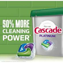 Cascade Platinum Dishwasher Pods, Dishwasher Detergent, Dish Detergent Soap, Fresh, 12 Count - 綠色 - 查看 10