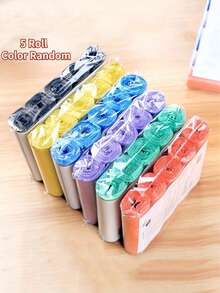 1 Roll/25 Disposable Garbage Bags Are The Perfect Choice For Cleaning Homes, Kitchens, Offices, And Restaurants - Multicolor - View 3