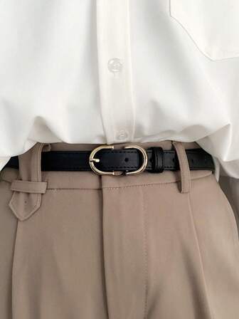 Women's Minimalist Versatile Fashion Skinny Belt, Decorative Belt, Women's High-Quality Small Leather Belt