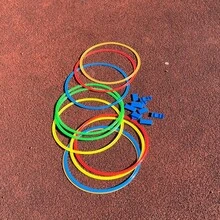 Kids Jumping Hoop Toy, Physical Fitness & Sensory Training, Skipping Rope & Hoop Toss Game - Indoor/Outdoor Fun Play, Balance & Agility Training Toy, Mixed Colors, Suitable For Outdoor Sports & Parent-Child Interaction Early Education Toy