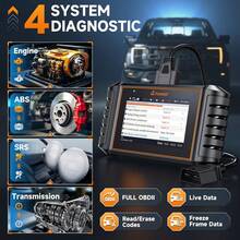 FOXWELL NT716 双向诊断工具，发动机/ABS/SRS/变速箱故障代码读取器，适用于所有车辆，专业技师工具，具备主动测试和9种重置功能，OBD2汽车诊断扫描仪，终身免费更新 - 盒裝 - 查看 6