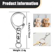 36pcs Alloy Swivel Lobster Clasp Keychain Set, Including 18pcs Metal Open Ring Keychain Hooks And 18pcs Metal Jump Rings, Suitable For DIY Jewelry, Craft Making, Holiday Gifts, Anniversary, Pet Collar, Bag Accessories (4 Colors)