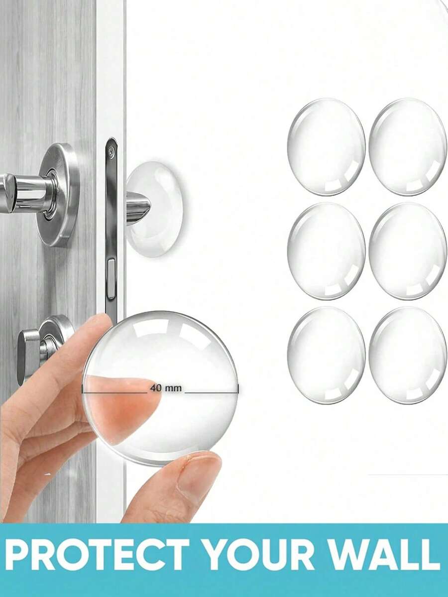 5/4/3/2 miếng cao su bảo vệ tường, chặn cửa tự dính, trong suốt mềm dẻo, chống thấm nước, có thể tái sử dụng cho tủ lạnh, nhà để xe, văn phòng, phòng tắm, nhà bếp