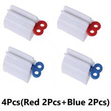 4/3/2/1件装牙膏分配器收纳架，浴室配件牙膏挤压器支架，染发化妆品创意挤压器，方便简单的浴室小工具，不浪费，家居浴室装饰，秋季装饰，返校季装饰，家居配件 - 彩色 - 查看 15