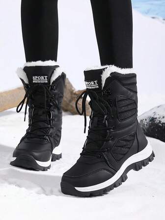 大码女式高帮防滑加厚羊毛冬靴 女式加厚保暖高筒冬靴 女式保暖中筒冬靴 女式户外徒步靴 女式运动鞋 女式时尚系带黑色雪地靴 男式冬季雪地靴 男女通用旅行靴 女式滑雪靴 女式高筒靴 女式保暖靴 女式黑色高帮靴 女式保暖户外雪地靴