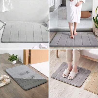 Tapete De Baño Decorativo Ultrasuave Antiderrapante 60x40cm