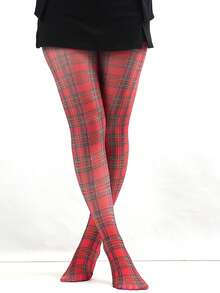 1 Pair Printed Tights/Pantyhose, Fashionable And High-End, Highly Elastic And Comfortable, Suitable For Daily Wear, Fashion Items, And Couples Gifts - Multicolor - View 13