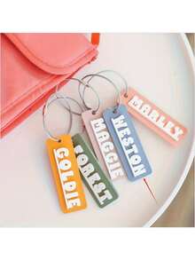 Customized Acrylic 3D Name Tag Keychain - Personalized Backpack Label | IP65 Waterproof And Shock-Resistant | Multi-Scene Accessory, Suitable For Lunch Box, Luggage And Diaper Bag (Halloween And Christmas Gift Edition) - Style 16 - View 6