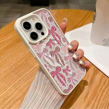Funda de teléfono magnética transparente con patrón de lazo de leopardo, compatible con, funda protectora de silicona para X 11 12 13 14 15 16 17 Pro Plus, funda de teléfono creativa de dibujos animados, a prueba de golpes y resistente a caídas, protección completa, adecuada para 17/17ProMax/iPhone16/16Plus/16Pro/16ProMax, iPhone15/15Plus/15Pro/15ProMax, iPhone14/14Plus/14Pro/14ProMax, iPhone13/13Pro/13ProMax, regalo perfecto para novia, novio, Día de San Valentín, Navidad - Blanco - Ver 2