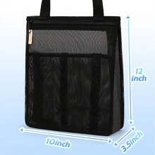 Bolsa de Ducha,Organizador de Artículos de Tocador,Bolsa de Ducha de Malla Portátil,Tejido de Secado Rápido Con Bolsa de Ducha Con Cremallera,Bueno para Gimnasio, Spa, Natación - 1 - Ver 3