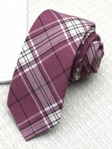 1条格子手工男女通用领带，适合学校、街头、日常、派对、毕业照等场合。 - 彩色 - 查看 10