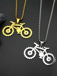 Aesthetic Music Note Heart Of Treble Clef Stainless Steel Necklace For Women Men Gold Color Musical Chain Jewelry - Necklace - View 7