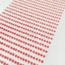 1040颗/包 彩虹色 3毫米 多色自粘水钻贴纸，闪亮珠宝贴花或化妆品配件，手工艺品 - 彩色 - 查看 23