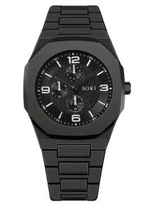 LIANDU Unisex Wrist Watch - Minimalist Modern Black Quartz Watch With Adjustable Strap, Suitable For Casual And Formal Occasions. An Ideal Gift For Birthday, Graduation Or Couples. This Affordable Luxury Watch Features A Novel Design With A Silicone Strap And Unisex Style.