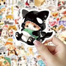 50 matte süße Katzen Aufkleber - unsichtbares Katzen Design, hinterlässt keine Rückstände, abnehmbar, geeignet für Handyhüllen, Laptops, Wasserflaschen, Notizbücher - kompatibel mit Kunststoff, Glas, Metall, DIY Basteleien - perfektes Geschenk für Katzenliebhaber, Auto Dekorationsaufkleber, hochwertige Klebstoffe, dekorative Aufkleber, unverzichtbar für Bastelfans - Verschiedenfarbig - Übersicht 6