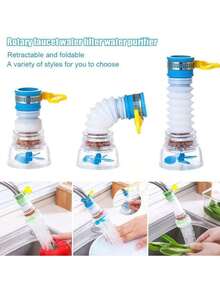 1Pc Faucet Filter Set - Water Faucet Extenders 360 Rotating, Adjustable Water Purifier For Sink, Easy To Install And Store, Reduce Water Waste, Good For Kitchen And Bathroom - Multicolor - View 9