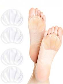 2 Pairs Of Transparent Silicone Heel Cushion Invisible Washable Comfortable Fashionable High Heels Sandals Shoe Accessories For Men And Women - Trong sáng - Xem 6