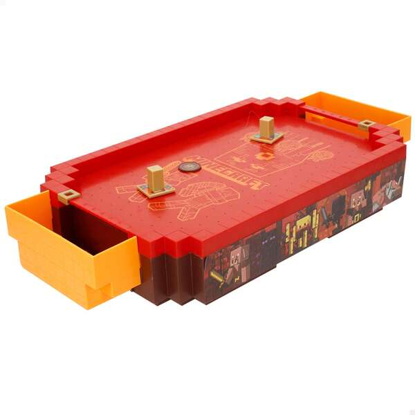 Minecraft Jogo de hóquei de ar eletrônico  Nether, superfície de ar, ventilador, 2 raquetes, 2 discos, placar manual, design premium, arcade, brinquedos colecionáveis, jogo retrô, videogames, adultos, crianças ✅ Entrega em 24/48h para a Espanha continental