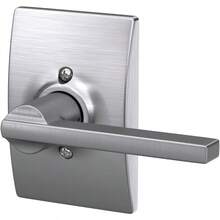 Schlage Century Collection Latitude - Palanca de entrada con llave Dummy Níquel Satinado - Cromosatinado - Ver 5