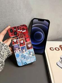 Funda para teléfono con diseño de personajes de anime, compatible con Samsung,  17,  16 Pro Max,  15 Pro Max,  13 y  12. Fabricada con TPU de alta calidad para una protección resistente a golpes y caídas. Un regalo perfecto para familiares, amigos, seres queridos, parejas y Navidad. - Negro - Ver 3
