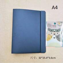 A4/A5/A6/A7 Minimalist Black Matte PP Plastic Binder Rings - Black - View 12