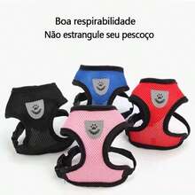 Essential For Pet Outings! Universal Chest Harness For Dogs And Cats, The Mesh Design Is Super Breathable. - Pink - View 5