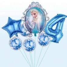 Frozen Princess  Balloon Set Multi Colored Latex Balloon Arch Kit Set Princess Theme Anime Peripheral Birthday Party Decoration Anniversary Party Supplies Photo Background Dress Up Props Family Friends Holiday Gifts - Multicolor - View 15
