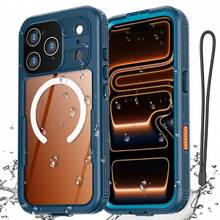 IP68 Waterproof Case For Phone 17 Pro Max/Phone 17 Pro/Phone 17/Phone Air Cover Magnetic Shockproof Heavy Duty Full Body Protective Built-In Screen Protector Dustproof Underwater Case - 水鴨藍 - 查看 11
