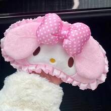 Sanrio 1pc Cute Pink Hello Kitty Eye Mask, Charming Japanese Style Winter Blackout Eye Mask, Birthday Gift, Melody Sleep Mask - Multicolor - View 6