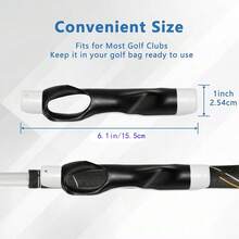Golfgrepptränare, golfklubbgrepptränare för höger hand, golfgreppsvingträningshjälpmedel för golfare med korrekt handposition, fästs på de flesta golfhandtag