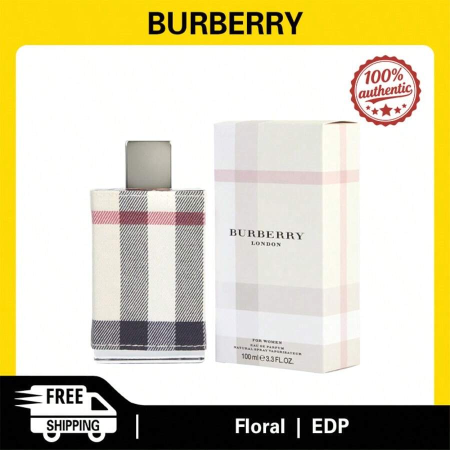 Burberry London Women Eau De Parfum Spray (New Packaging) 100ml Floral Scent Authentic Original Long-Lasting Fragrance Women's Perfume - Hoa - Xem 1