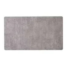 140 X 80cm Dining Table (1 Piece), Modern Kitchen Table, Metal Frame, Rectangular Dining Table With Modern Marble Pattern, Kitchen Table With Adjustable Legs For Dining Room/Living Room, Grey - Grey - View 6