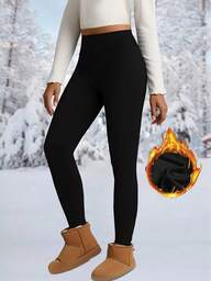 Colanți termici cu talie înaltă pentru femei, pantaloni groși și călduroși pentru sporturi de iarnă, pantaloni de yoga moi, îmbrăcăminte pentru femei