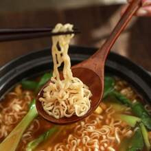 木勺，日式木汤匙，木饭勺，家用木汤匙，小木勺，不粘锅 - 棕色 - 查看 4