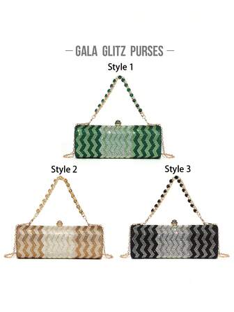 2025 höst/vinter mode dubbelsidig heldiamant matchande diamantarmband hård ask kuvertväska, glittrande diamant hård ask kuvertväska, elegant mångsidig lyxig kvinnors kristallhandväska, trendig läppstift- och parfymhandväska, lyxig bröllopsbrudklänning diamantkvällskuvertväska, lämplig för exklusiva kvinnliga vänner som deltar i fester, galor, sammankomster och banketter, (passar 6,5-tums telefoner)