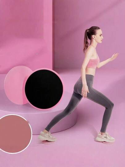 2pcs Fitness Gliding Discs Yoga Home Exercise Sliding Pads Core Training Pilates Plate Butt Lifting Abdominal Muscle Sliding Board