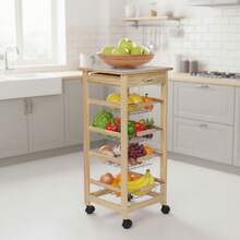 MOBLEKIT Storage Carts - Madera Natural - View 5