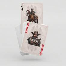 YFOPEN Western Cowboy Theme Playing Cards, Combining Classic Elements Like Cowboys, Barns And Western Frontier, With A Rich Vintage Texture. Perfect For Tabletop Games, Western Theme Collection And American Style Display. - Multicolor - View 8