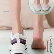 1 Pair Silicone Heel Protector Socks, Cracked Heel Care For Men And Women - White - View 6